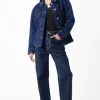GREY LAB Denim | Jackets & Coats*- Waist Fitted Denim Jacket NAVY