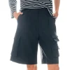 GREY LAB Pants | Tops*- Wide Cargo Shorts BLACK