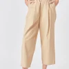 GREY LAB Pants | Tops*- Wide Fit Cropped Pants TAN