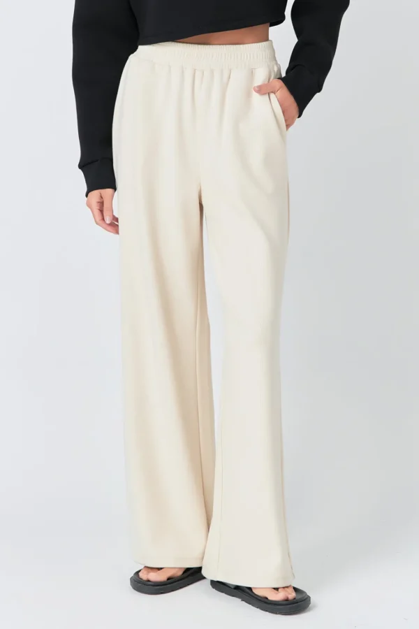GREY LAB Loungewear | Sweaters & Knits*- Wide Knit Pants BEIGE