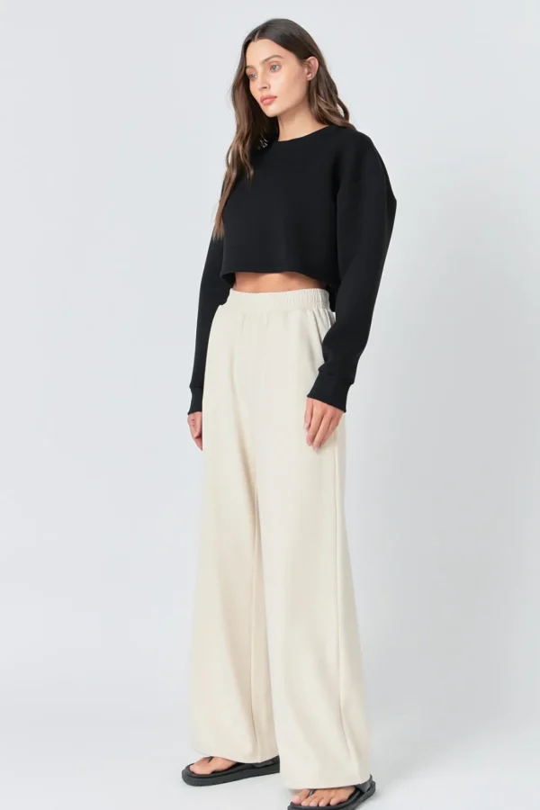 GREY LAB Loungewear | Sweaters & Knits*- Wide Knit Pants BEIGE
