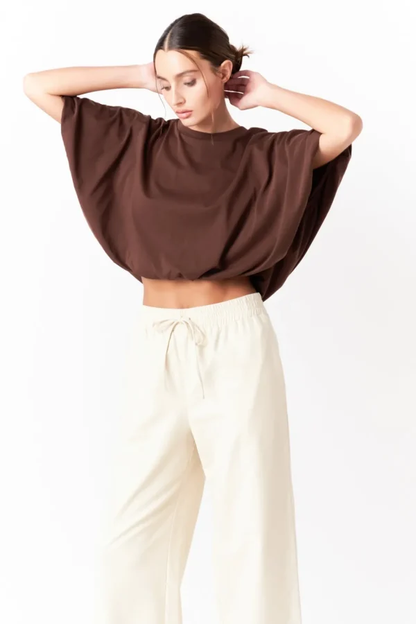 GREY LAB Pants | Tops*- Wide Leg Pants ECRU
