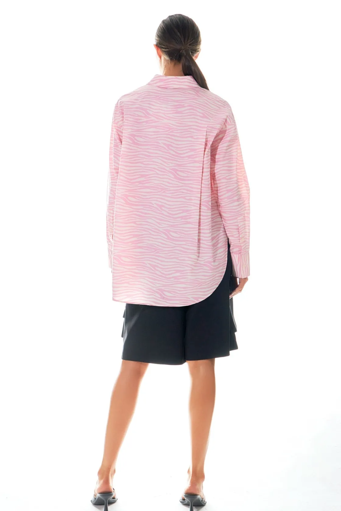 grey_lab__zebra_printed_c_4.webp GREY LAB Shirts & Blouses | Tops*- Zebra Printed Cotton Shirt PINK