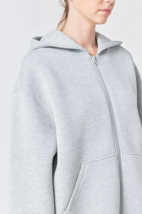 GREY LAB Tops*- Zip Up Hoodie GREY