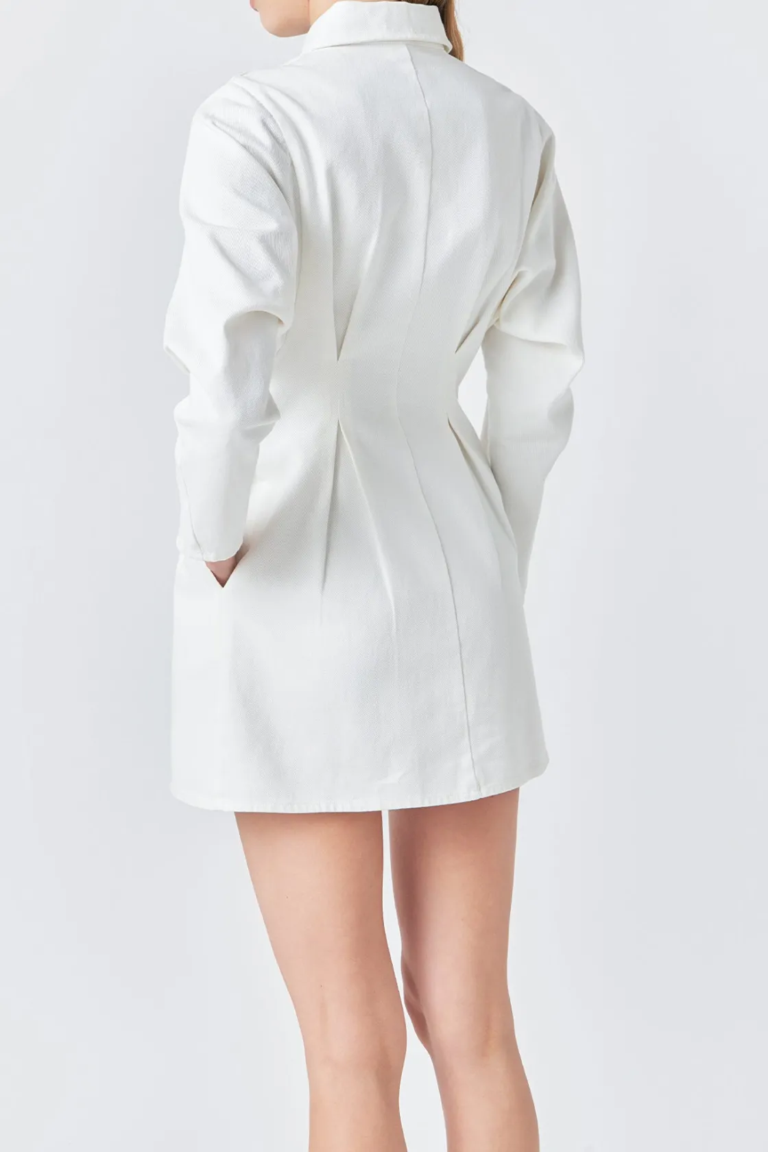 grey_lab__zip_up_mini_dre_4.webp GREY LAB White Dresses | Tops*- Zip Up Mini Dress WHITE