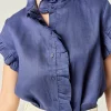 ENGLISH FACTORY Shirts & Blouses | Tops*Linen Ruffle Shirt