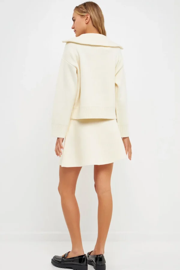 ENGLISH FACTORY Sweaters & Knits | Matching Sets*Quarter-Zip Knit Sweater