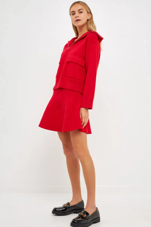 ENGLISH FACTORY Sweaters & Knits | Matching Sets*Quarter-Zip Knit Sweater