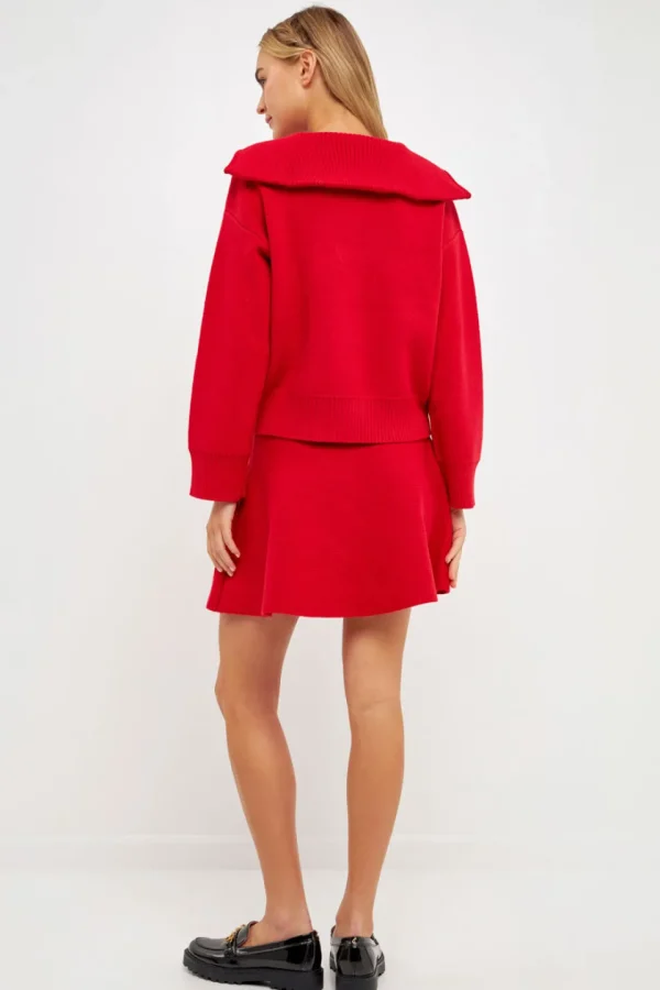 ENGLISH FACTORY Sweaters & Knits | Matching Sets*Quarter-Zip Knit Sweater